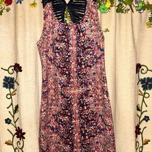 Free People Pink and Purple Halter Sundress